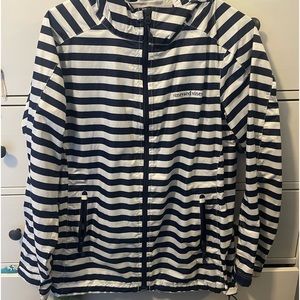 Vineyard Vines Stripped Rain Jacket
